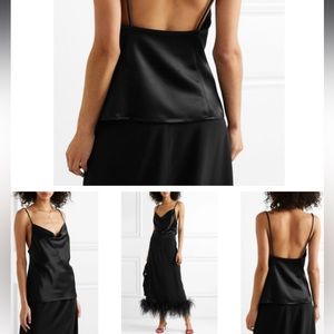 Galvan London Whiteley Camisole, Black, Size FR 36 / US 4 / UK 8 / Small